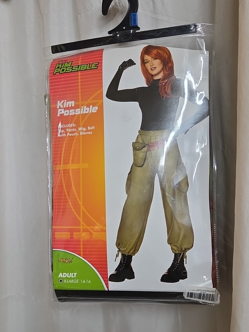 New Disney "Kim Possible" Adult Costume, Size: X-Large 14-16